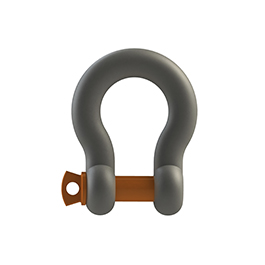 US.Type Drop Forged Bow Shackle G-209 With Orange Pin Safety Factor 1.6